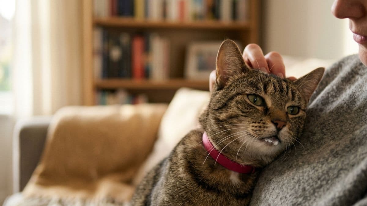 Gato vomitando espuma branca: o que pode ser e quando agir?