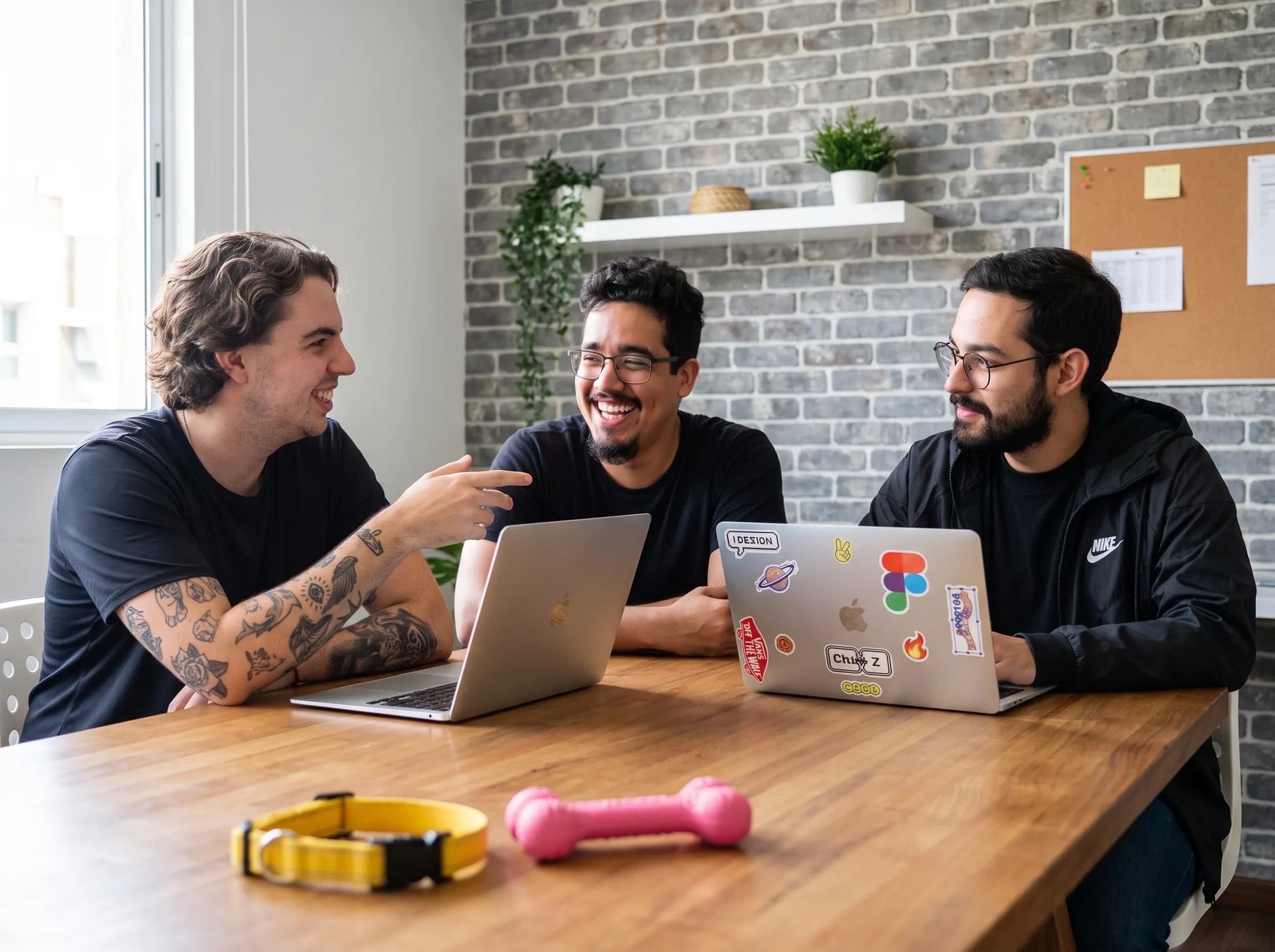 Eduardo Guerra, Vinicius Sizilio e Mauro Fernandes, fundadores da Petzay